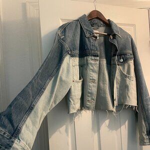 Zara Distressed Short Jean Jacket- NEVER Worn